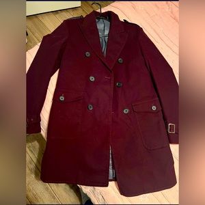 Mens sst&c burgundy coat